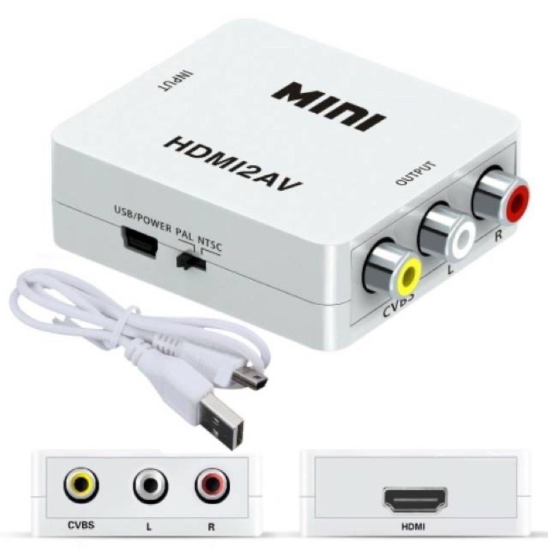 CONVERTER HDMI to AV RCA / HDMI2AV Full HD 1080p