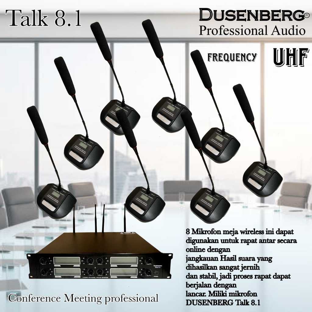 Mic wireless conference Dusenberg talk 8.1 talk8.1 professional