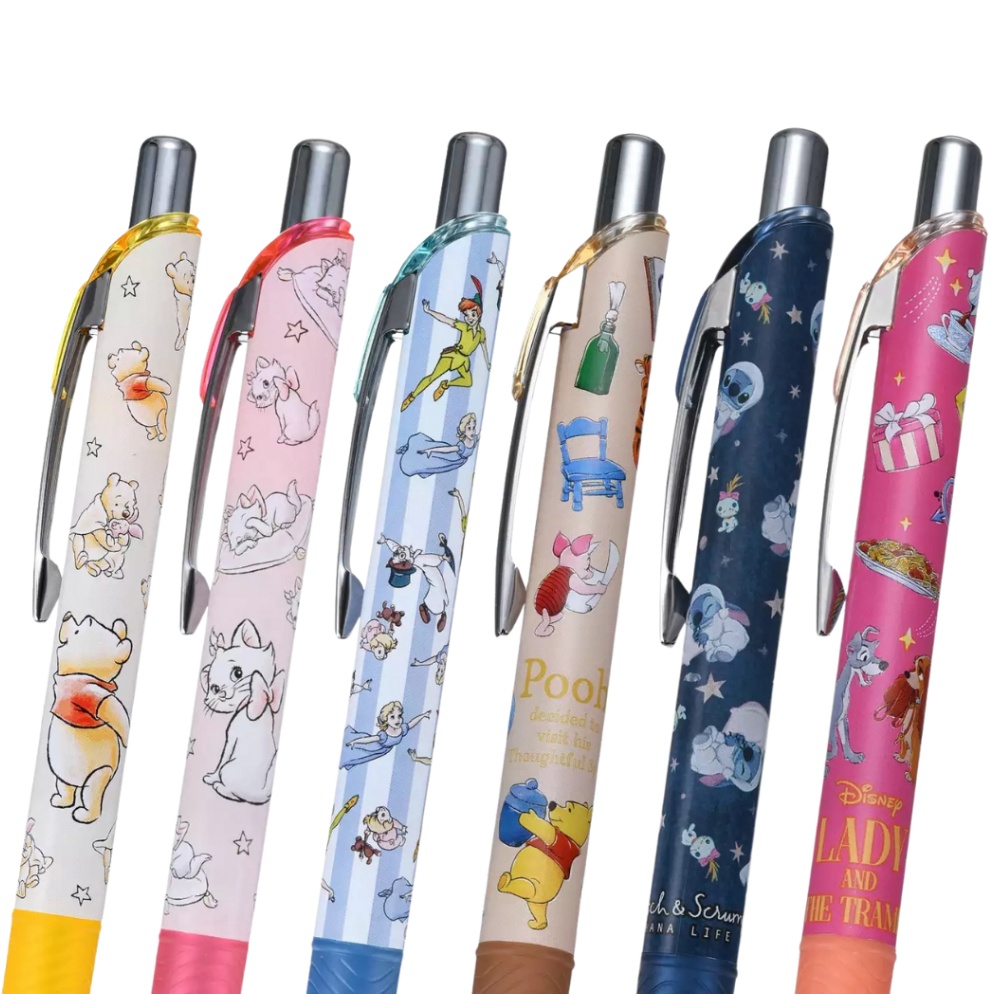 

Pentel EnerGel Disney Stitch Donald Duck Peter Pan The Aristocats Marie Winnie the Pooh 5mm Disney Store Exclusive Gel Ink Pen Limited Edition l T3W7