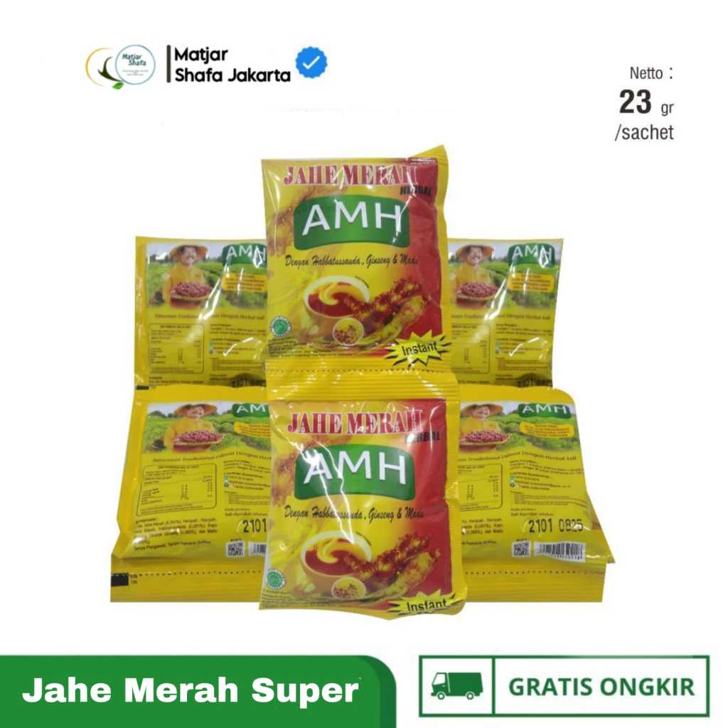 

PROMO JAHE MERAH SUPER AMH AMANAH HABBAT PLUS GINSENG I 10 Sachet