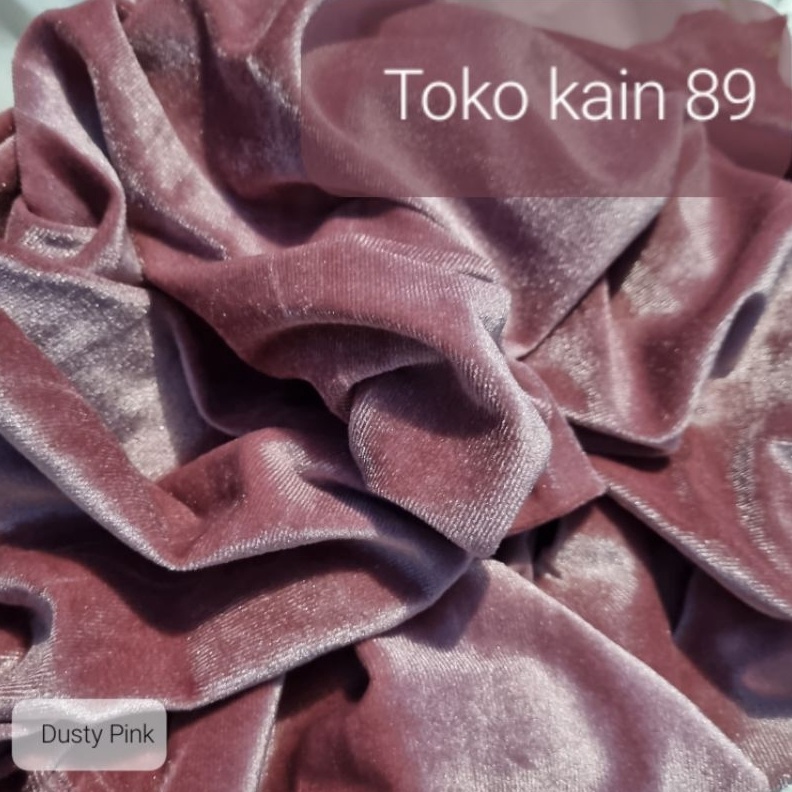 KODE W24O Kain Beludru  Bahan Bludru Velvet Korea  Beludru Polos Premium