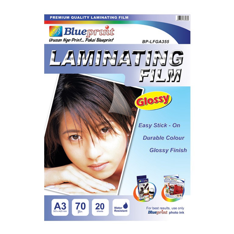 

Blueprint BPGFA455 Laminating Glossy Film A4 r B4V5