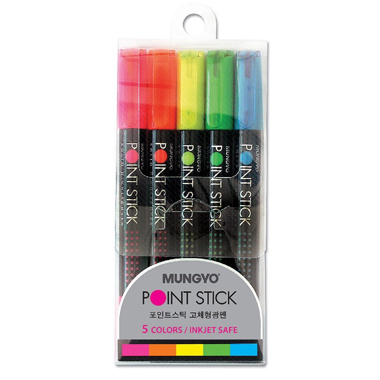 

Mungyo Official Highlighter Point Stick 5 Pcs m B3H3