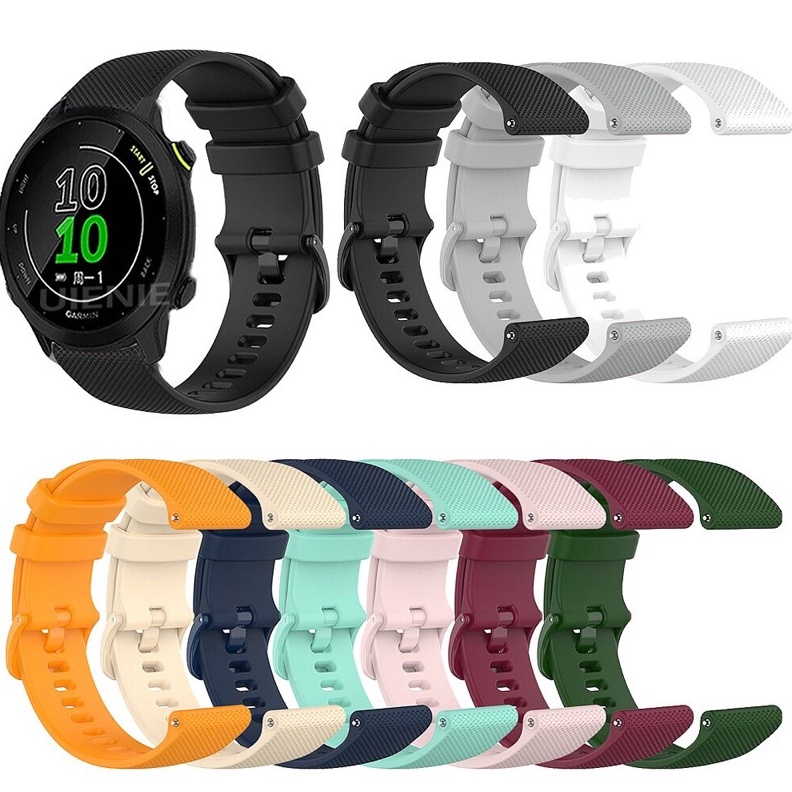 KODE T38K SJ 2MM TALI JAM SMART WATCH GARMIN FORERUNNER 55 BAHAN SILICONE