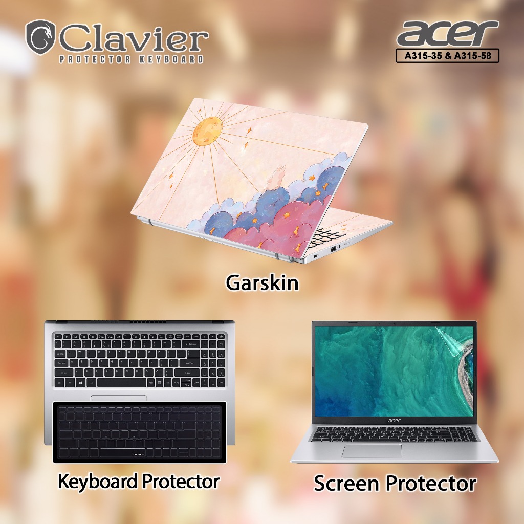 Cover Keyboard Screen Protector Garskin Laptop Anti Gores Acer Aspire 3 A315-35-C0UJ C7SL Tpu Cooski