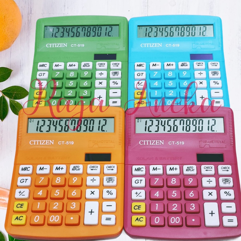 

Kalkulator Citizen 519 Warna CT519 KALKULATOR MEJA DAGANG CALCULATOR 12 DIGIT CT519 CITIZEN519 a G5L5