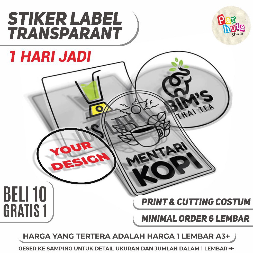 Pesan disini CETAK STIKER LABEL TRANSPARAN  LABEL MAKANAN TRANSPARAN  LABEL PRODUK  STIKER LABEL USA