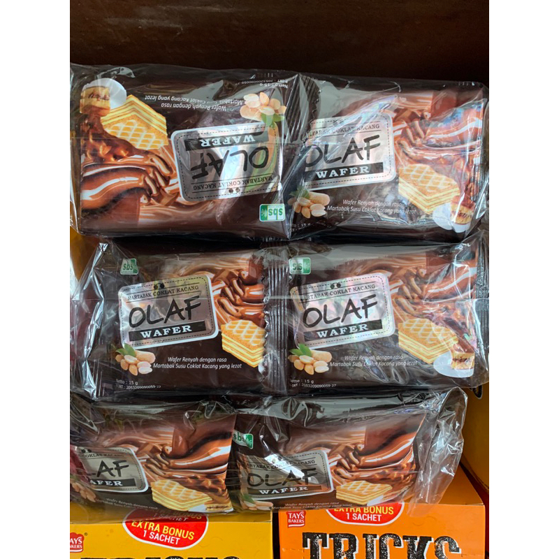 

Olaf Wafer Martabak rasa coklat kacang 10 x 15gram