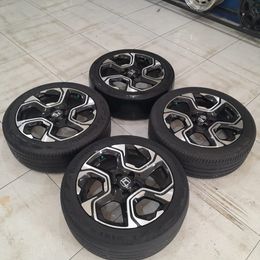 VELG MOBIL BEKAS OEM CRV PRESTIGE TURBO R18X7,5 5X114 +BAN CONTINENTAL 225 50 18