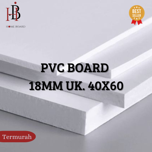 PVC Board 18mm Ukuran 40x60 | Custom PVC Foam Board Tebal 18mm | Bahan Maket Miniatur