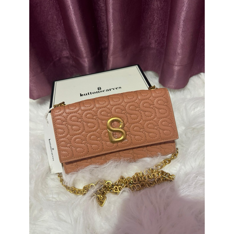 ❌SOLD❌ LIKE NEW VVGC LUNA WALLET SIENNA GHW BUTTONSCARVES ORIGINAL