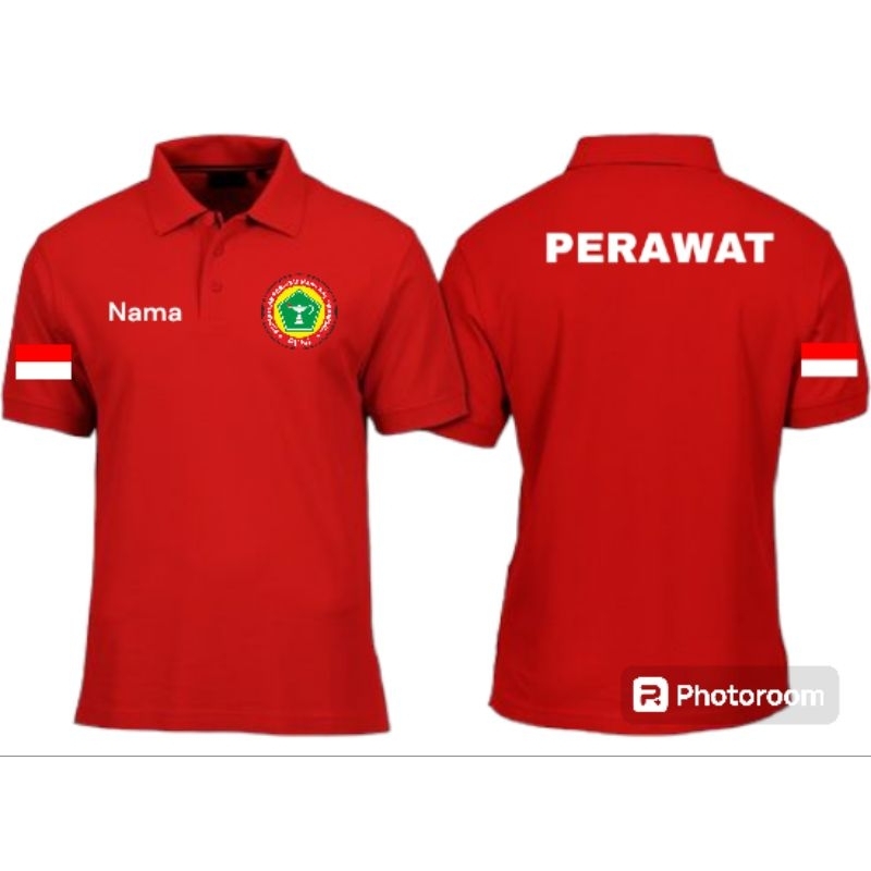 Kaos Kerah Polo Shirt Katun PPNI Lengan Pendek