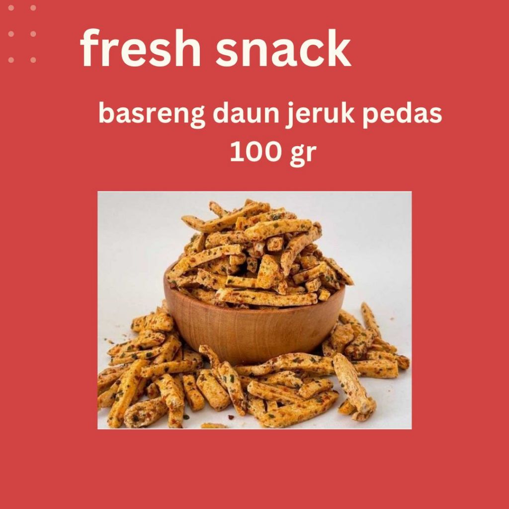

(100 GRAM ) BASRENG PEDAS DAUN JERUK Enak Bangettt
