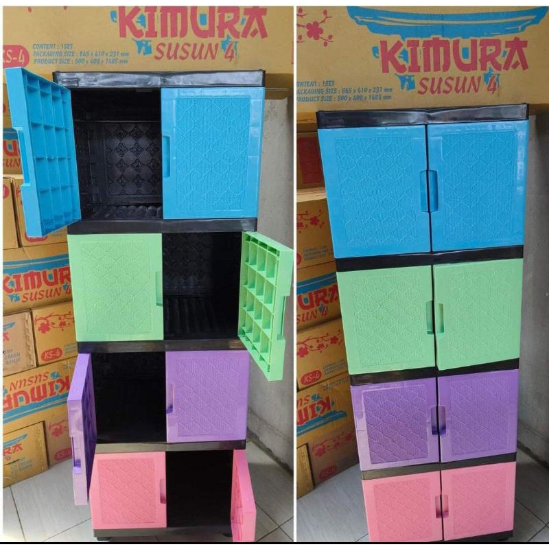 LEMARI KIMURA KABINET 4SUSUN