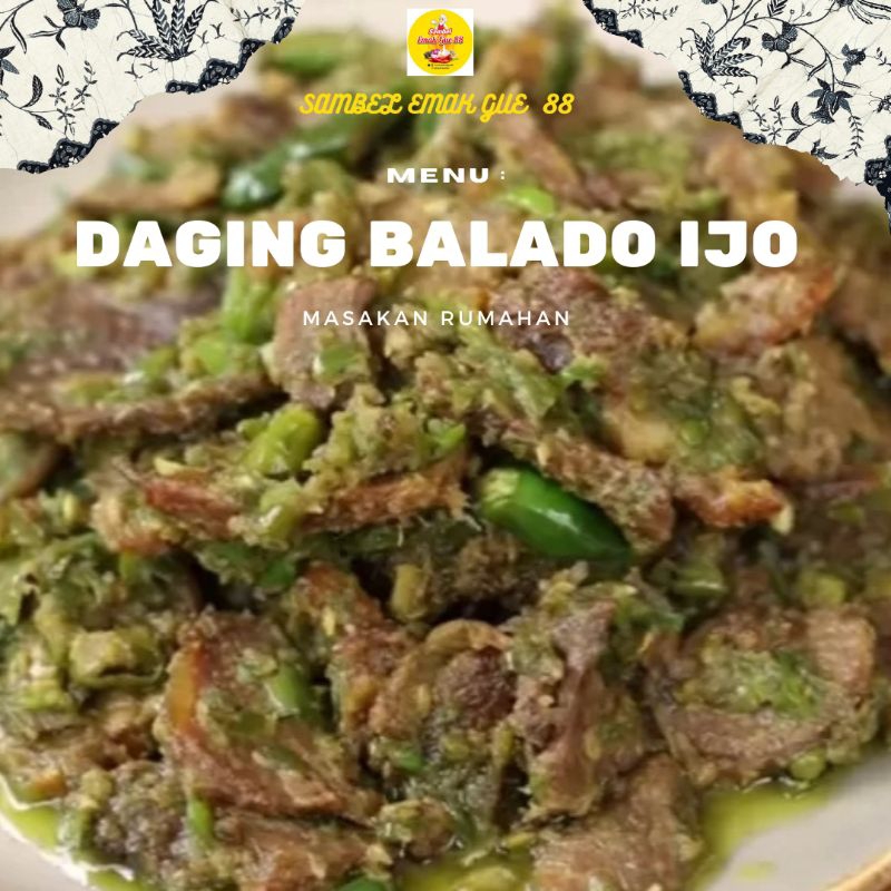 

DAGING BALADO IJO/500gram (ENAK,EMPUK DAN SIAP SAJI)