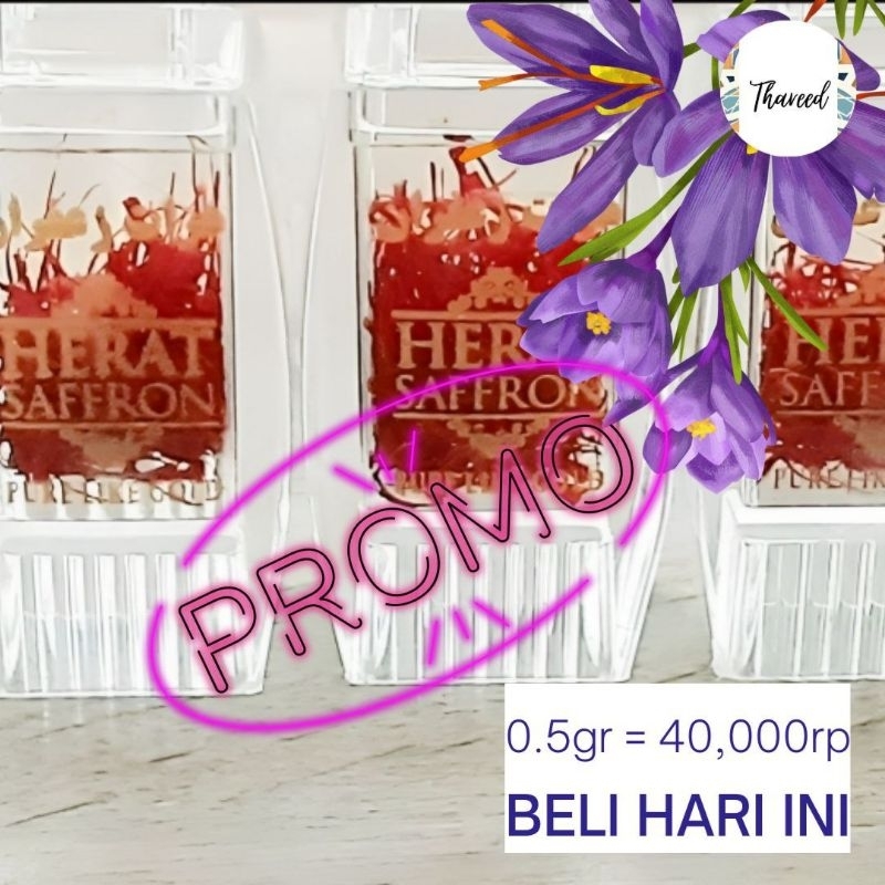 

Saffron Strands Dari Herat Asli 0.5gr Original