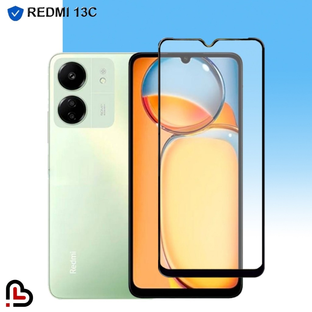 Tempered Glass Full Cover Xiaomi Redmi 13 13C 12 4G 5G A3 A2 A1 10 10-5G 10A 10C 9 9A 9C 9T 8 8A Pro