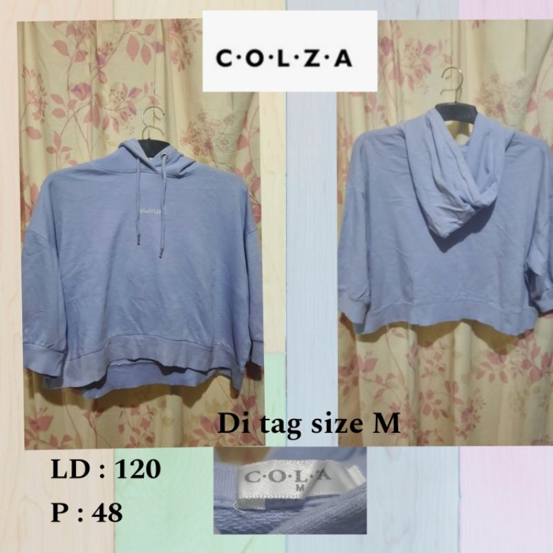 Hoodie Crop Merk COLZA ( Thrift)