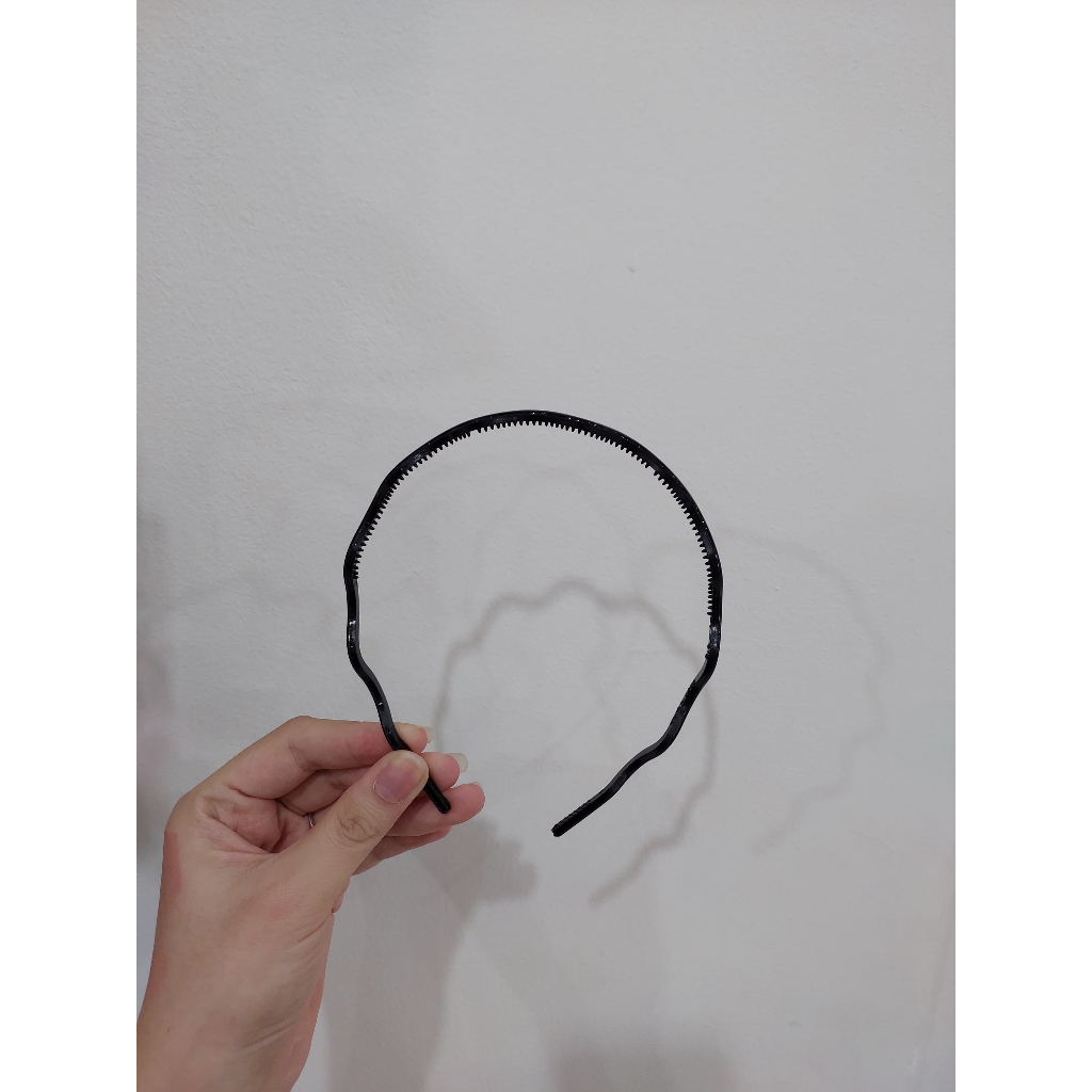 Bando Polos Gelombang / Bando Hitam Polos / Bando Lidi / Bando Plastik Hitam