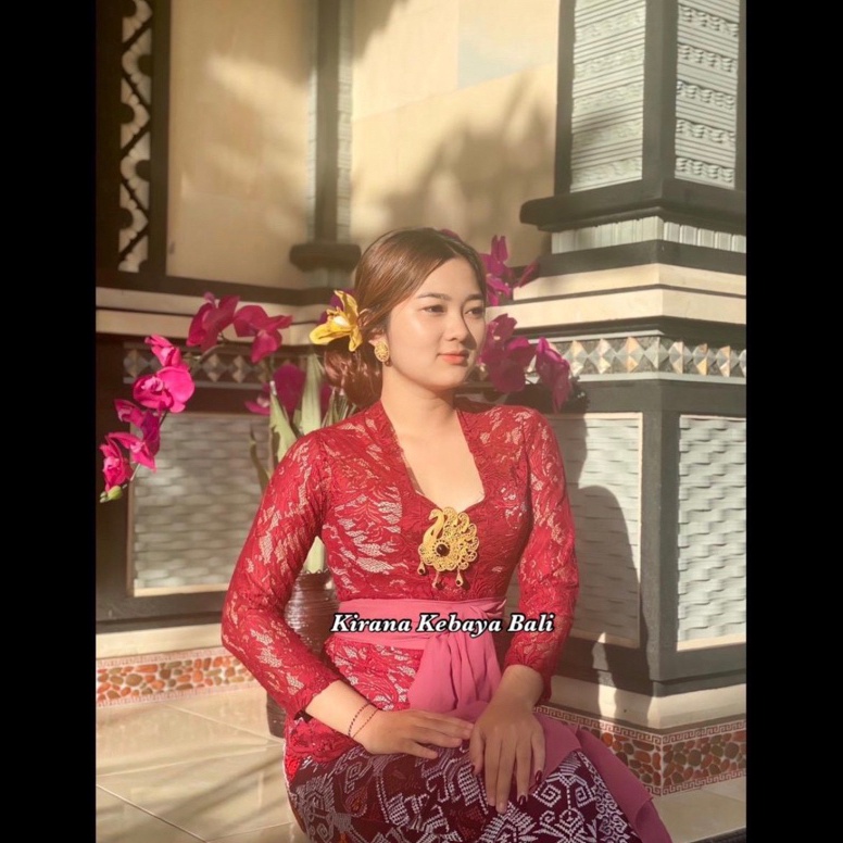 KODE T39J kebaya saja Kebaya bali brokat jumbo XXXL Lengan panjang  kebaya bali  kebaya jumbo  kebay