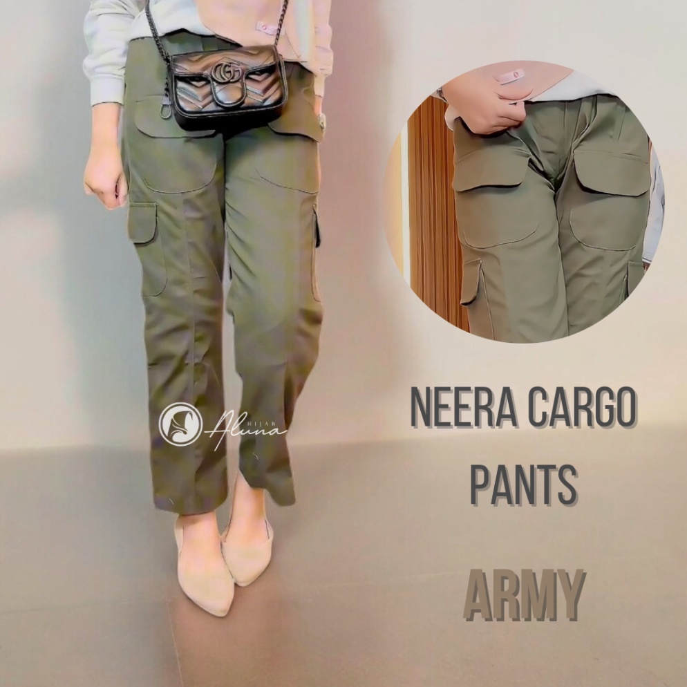 KODE D32K Neera Cargo Pants By Hijab Aluna Official