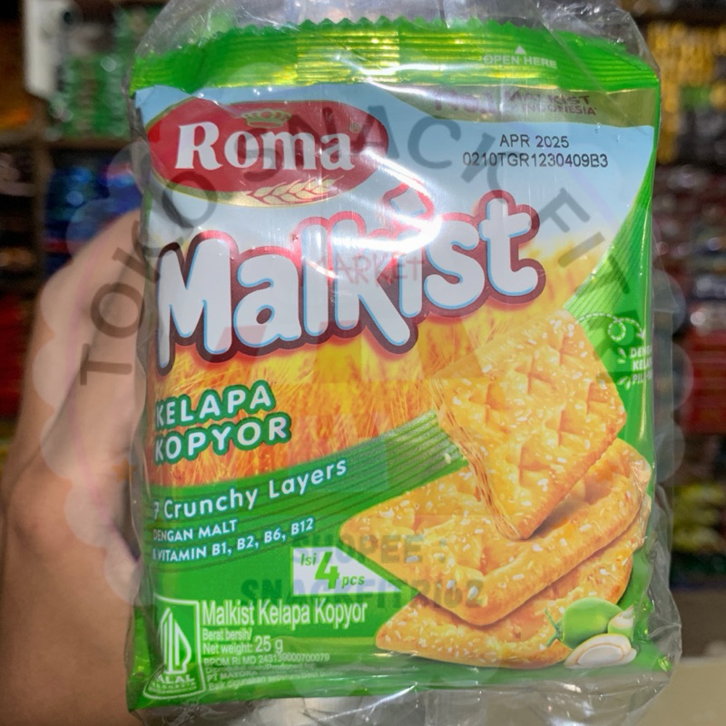 

ROMA MALKIST KELAPA KOPYOR RENCENG @10pcs