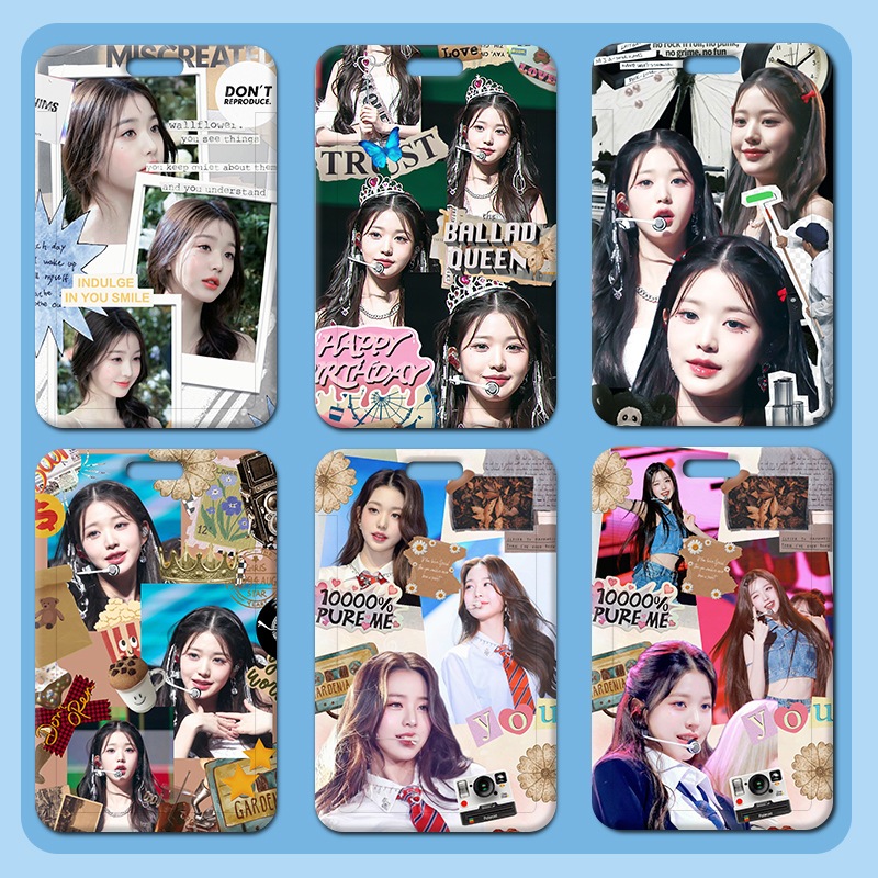 ID Card Holder Motif Jang Won Young / Photocard Holder / Tali Gantung  /Name Tag / Wonyoung IVE