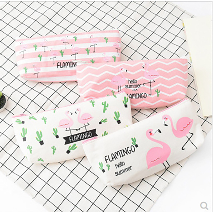 

Mismi Flamingo Pencil Case Wanita Stylish Kotak Pensil Sekolah Perempuan Trendy - PC2Q