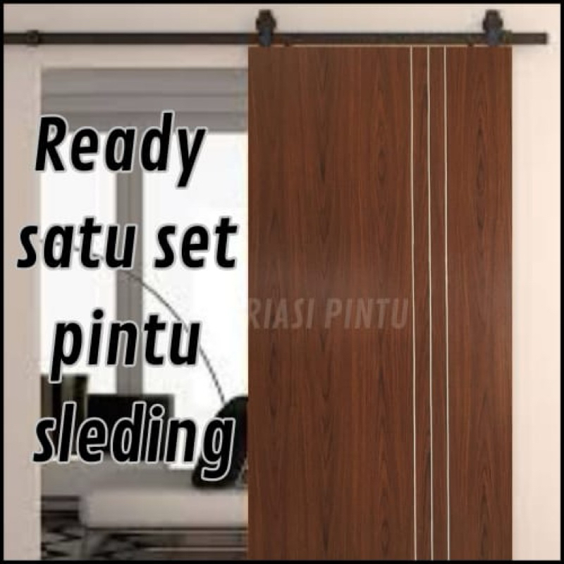 set pintu geser tinggal pasang / pintu Sleding / pintu geser / pintu kamar / pintu minimalis