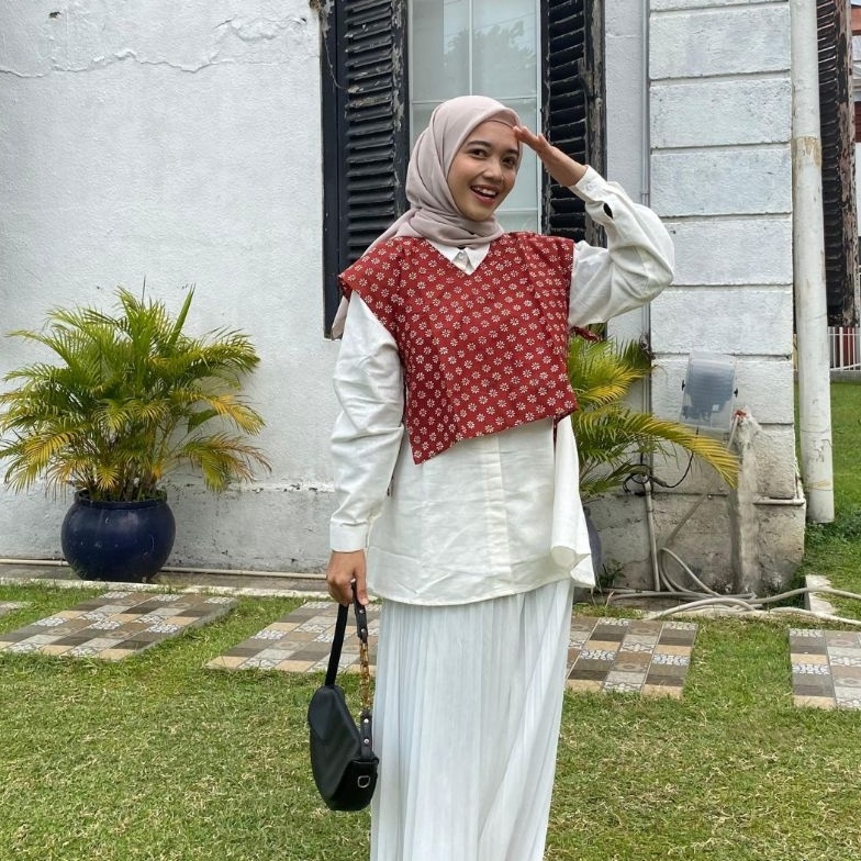 KODE Y34A Vest Batik Premium by Raw Hijab