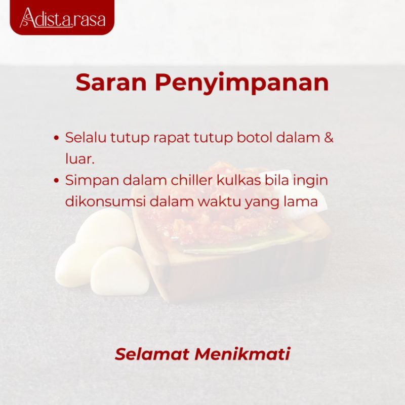 

KTr190 Sambal BAWANG PEDAS GURIH praktis siap makan kemasan botol 200 ml