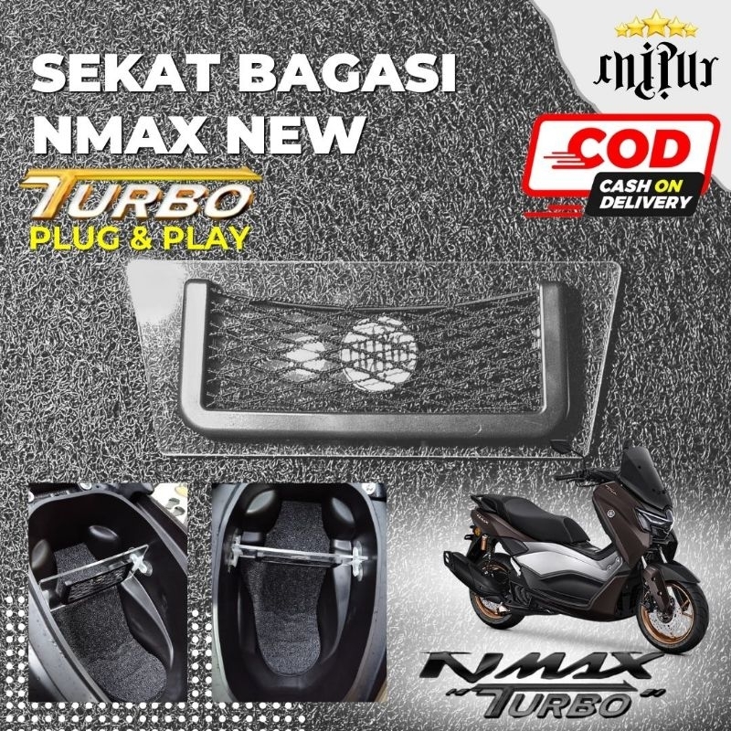 Sekat Bagasi Nmax TURBO - Luggage / Pemisah Bagasi Nmax TURBO 2024 / Sekat Bagasi Nmax New Turbo / L