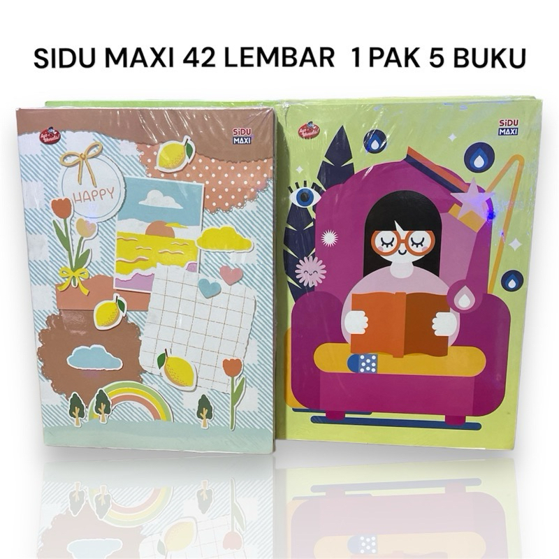 

Sidu Maxi 42 1Pak / Buku Tulis sekolah Boxy / Besar
