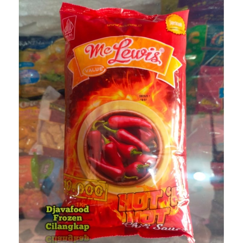 

mc lewis saus sambal extra hot & hot 1kg