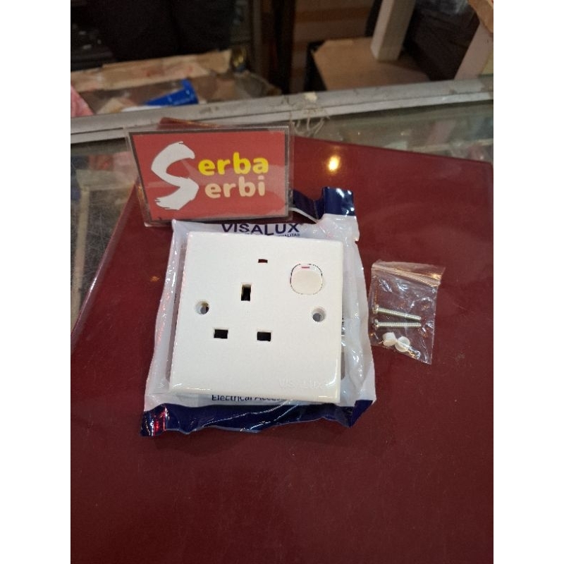(VSE3113AN KONTAK AC VISALUX) Stop kontak ac+switch 13A