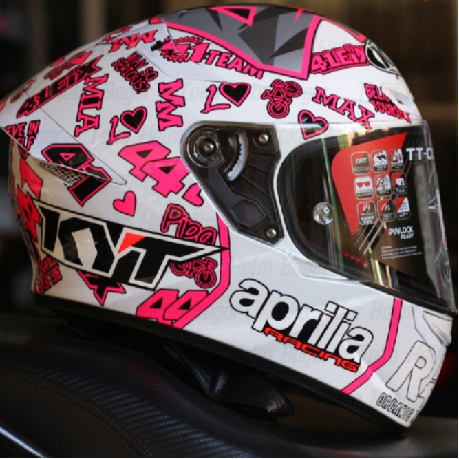 KYT TT Course Aleix Espargaro 2020 WHITE Repaint