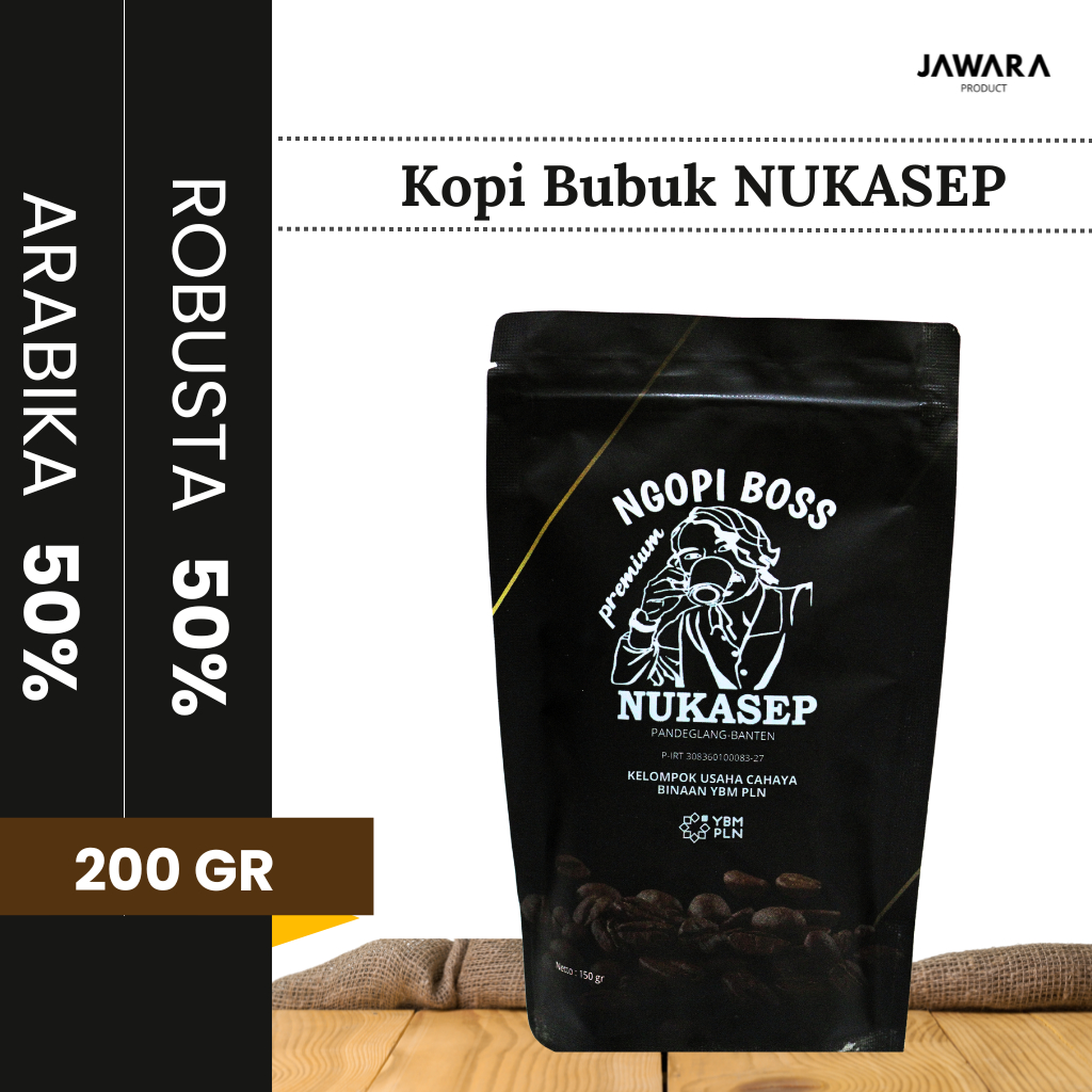 

NUKASEP Kopi Premium 200g Perpaduan Robusta & Arabika dari Banten