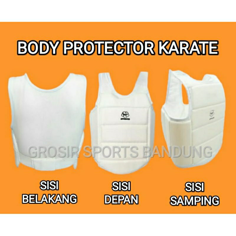 Body Protector Karate / Protektor Karate / Rompi Pelindung Dada Karate