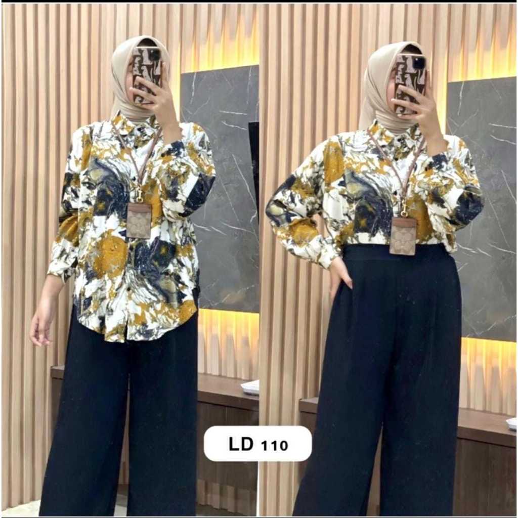 ONE SET RAYON  SET MOTIF VIRAL CRINKLE AIRFLOW SETELAN // SETELAN RAYON CRINKLE AIRFLOW