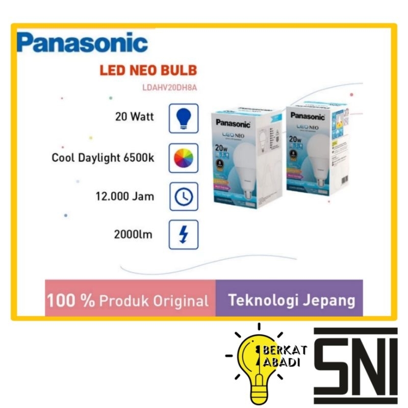 Lampu LED Panasonic 20 Watt NEO SNI