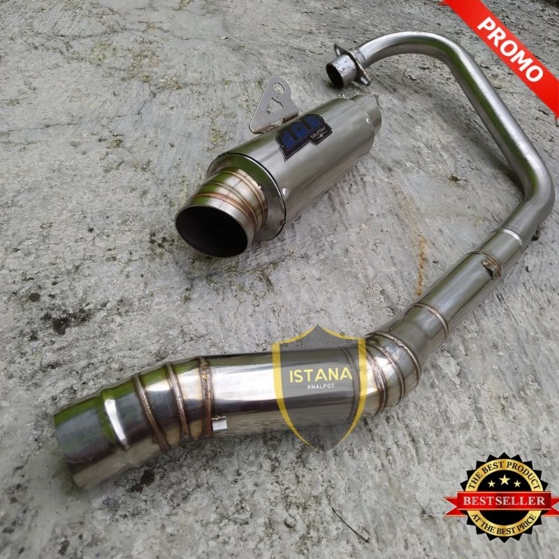 Knalpot Dos Muffler Kolong Bawah KLX150 CRF150 WR155 DTRACKER
