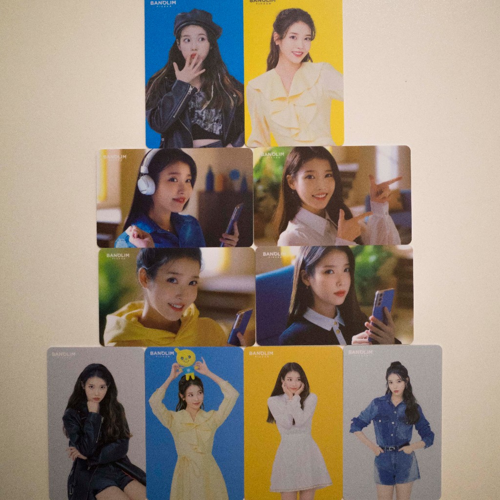 Photocard PC IU Banolim Pizza Ver 1, 2, 3 Official