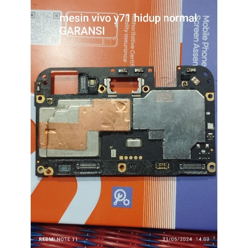 mesin vivo y71 hidup normal