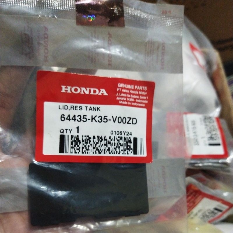 Penutup Plastik Untuk Cek Radiator Lid Res Tank Adv Pcx Lokal 64435-K35-V00Z
