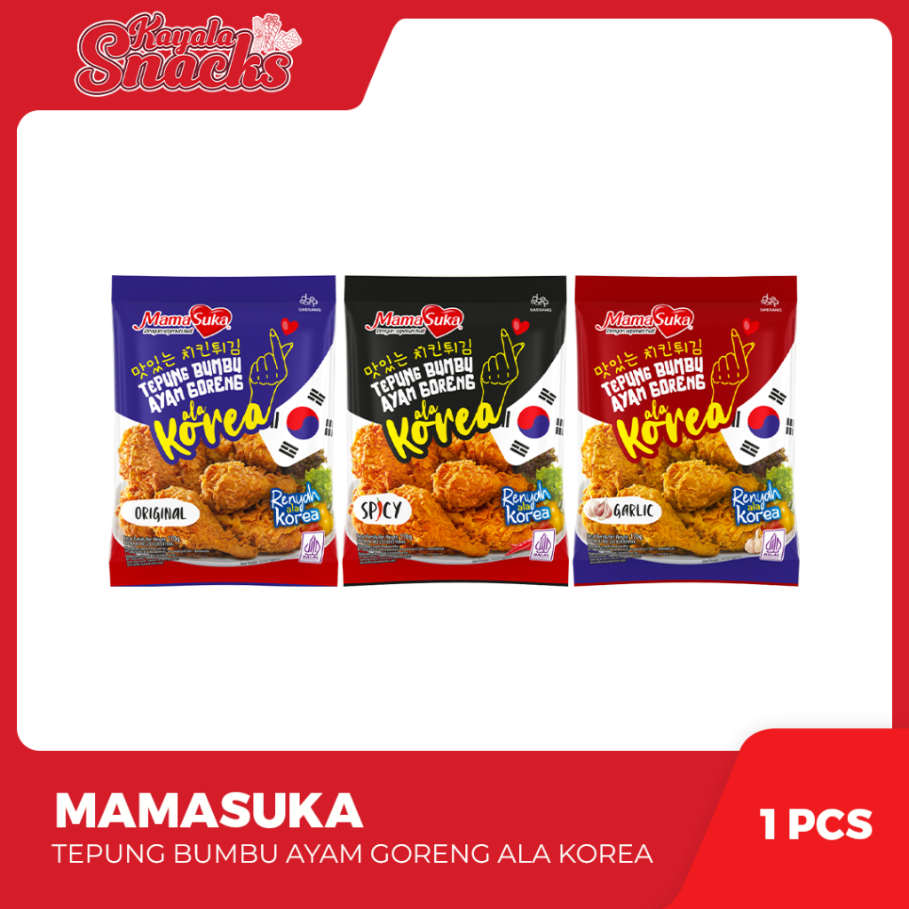 

MAMASUKA Tepung Bumbu Ayam Goreng Ala Korea - 1 Pcs
