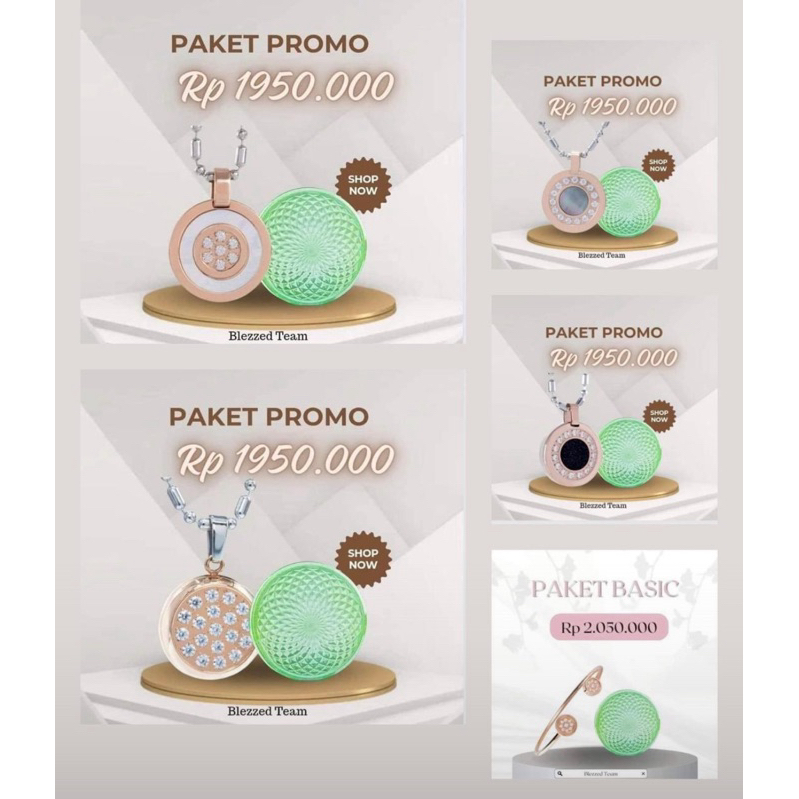 Paket member hemat Biomini - Pendant - Gelang MCI