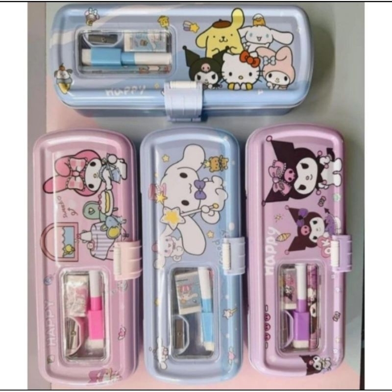 

KOTAK PENSIL KALENG 2 SUSUN MOTIF SANRIO