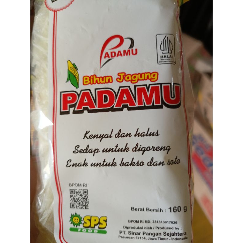 

bihun jagung padamu 160g 4000- 360g 7500