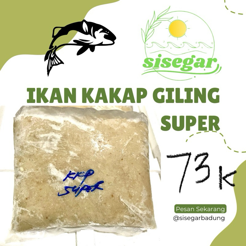 

Ikan Kakap Giling Super dan Standart 1kg beku/frozen