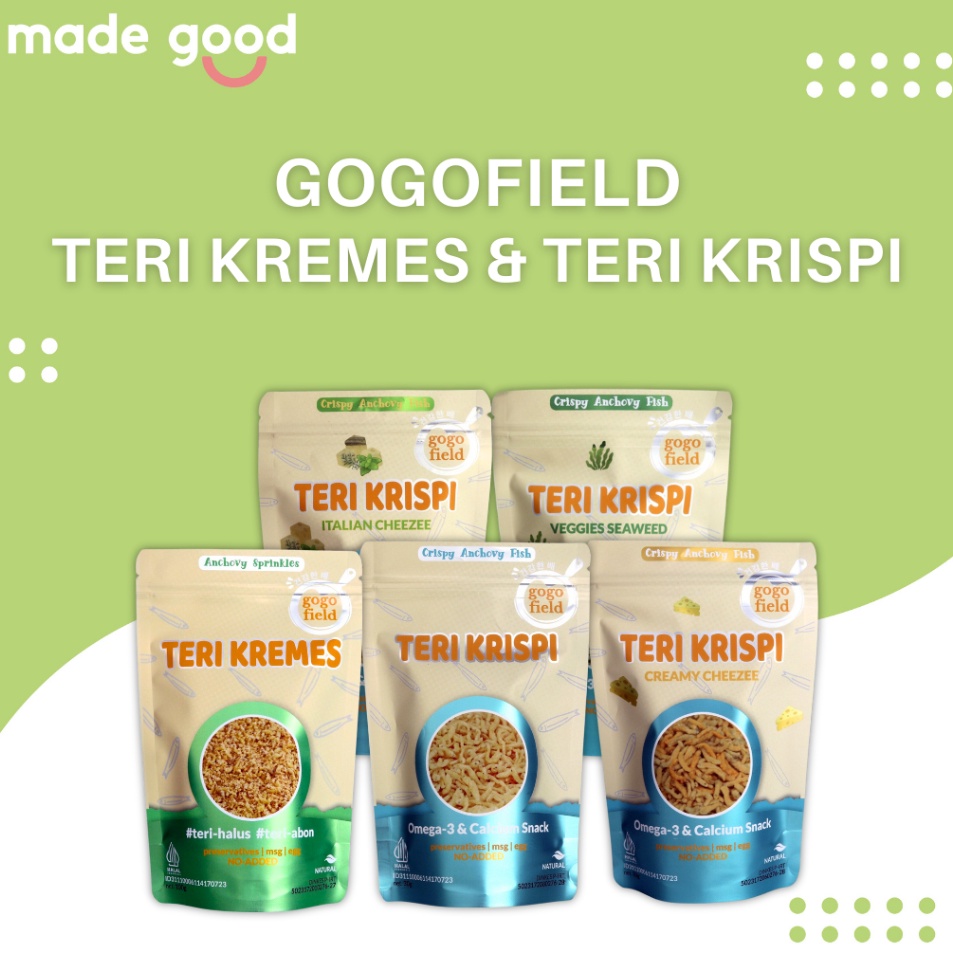 

uh Serba Murah Gogofield Teri Krispi 3gr Teri Kremes 1gr Sehat No MSG L73